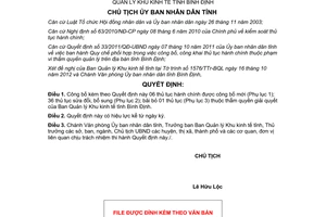 Quyết định 2443/QĐ-CTUBND năm 2012 công bố thủ tục hành chính thuộc thẩm quyền