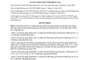 Quyết định 3244/QĐ-UBND năm 2012 khoanh định khu vực không đấu giá