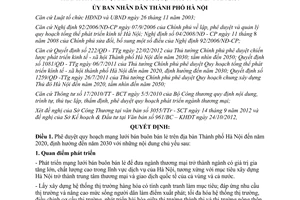 Quyết định 5058/QĐ-UBND năm 2012 phê duyệt Quy hoạch mạng lưới bán buôn lẻ