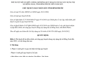 Quyết định 2241/QĐ-UBND năm 2012 quy hoạch xây dựng thị xã Đồng Xoài Bình Phước