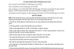 Quyết định 3577/QĐ-UBND 2012 dự toán kinh phí lập Đề án quản lý chất thải rắn Quảng Nam 2020