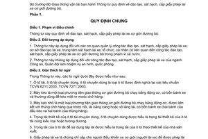 Thông tư 46/2012/TT-BGTVT quy định đào tạo sát hạch cấp giấy phép lái xe cơ giới