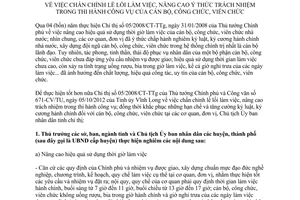 Chỉ thị 13/CT-UBND 2012 nâng cao ý thức trách nhiệm công vụ cán bộ công viên chức Vĩnh Long