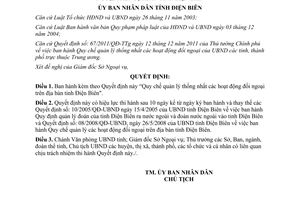 Quyết định 25/2012/QĐ-UBND Quy chế quản lý thống nhất hoạt động đối ngoạ