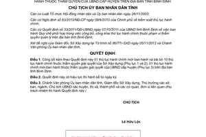 Quyết định 2491/QĐ-CTUBND năm 2012 công bố thủ tục hành chính thuộc thẩm quyền