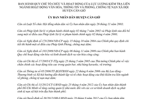 Quyết định 10/2012/QĐ-UBND Quy chế tổ chức hoạt động Lực lượng Kiểm tra