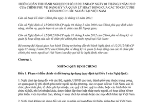 Thông tư 05/2012/TT-BNG hướng dẫn Nghị định 12/2012/NĐ-CP đăng ký quản lý