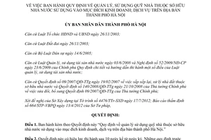 Quyết định 32/2012/QĐ-UBND quản lý sử dụng quỹ nhà thuộc sở hữu nhà nước Hà Nội