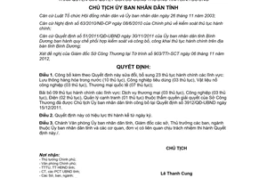 Quyết định 3182/QĐ-UBND 2012 công bố thủ tục hành chính sửa đổi bổ sung bãi bỏ Sở Công thương Bình Dương