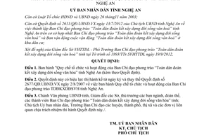 Quyết định 4621/QĐ.UBND.VX 2012 Ban chỉ đạo Toàn dân đoàn kết xây dựng đời sống văn hoá Nghệ An