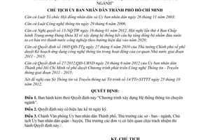 Quyết định 5852/QĐ-UBND năm 2012 phê duyệt Chương trình xây dựng Hệ thống