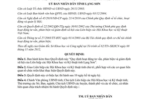 Quyết định 24/2012/QĐ-UBND hoạt động tư vấn phản biện giám định xã hội