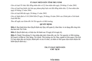 Quyết định 33/2012/QĐ-UBND Quy chế quản lý khai thác sử dụng đất công Trà Vinh