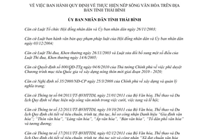 Quyết định 17/2012/QĐ-UBND Quy định thực hiện nếp sống văn hóa trên địa bàn