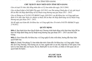 Quyết định 2839/QĐ-UBND năm 2012 Chương trình hành động thực hiện Đề án