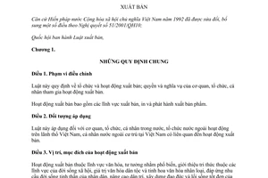 Luật xuất bản 2012 - 19/2012/QH13