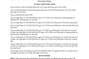 Quyết định 41/2012/QĐ-UBND Bảng giá đất để tính thu tiền sử dụng cho thuê đất