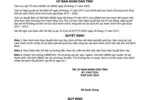 Quyết định 636/QĐ-UBND năm 2012 Quy định theo dõi đánh giá kết quả thực hiện