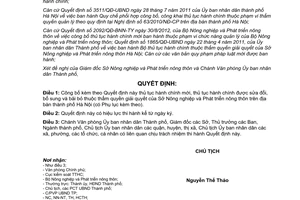 Quyết định 5408/QĐ-UBND năm 2012 công bố thủ tục hành chính thuộc thẩm quyền