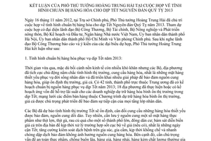 Thông báo 386/TB-VPCP kết luận của Phó Thủ tướng Hoàng Trung Hải tại cuộc họp