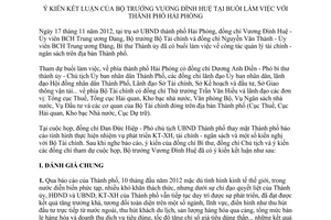 Thông báo 437/TB-BTC ý kiến kết luận của Bộ trưởng Vương Đình Huệ