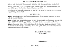 Quyết định 29/2012/QĐ-UBND Quy định tổ chức quản lý dạy thêm học thêm