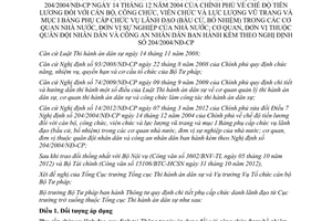 Thông tư 13/2012/TT-BTP sửa đổi chế độ tiền lương đối với cán bộ công viên chức