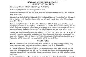 Nghị quyết 24/2012/NQ-HĐND điều chỉnh Chính sách đầu tư xây dựng đường