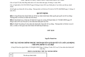 Quyết định 3204/QĐ-UBND năm 2012 công bố thủ tục hành chính Cần Thơ