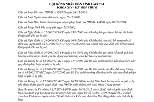 Nghị quyết 25/2012/NQ-HĐND điều chỉnh quy định thu phí thẩm định báo cáo