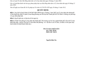 Quyết định 6410/QĐ-UBND năm 2012 bãi bỏ Quyết định 90/2007/QĐ-UBND