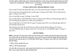 Quyết định 61/2012/QĐ-UBND sửa đổi Quy định chính sách khuyến khích hỗ trợ