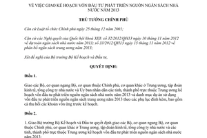 Quyết định 1902/QĐ-TTg năm 2012 giao kế hoạch vốn đầu tư phát triển ngân sách