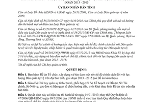 Quyết định 46/2012/QĐ-UBND Đề án Tổ chức xây dựng và bảo đảm chế độ chính sách