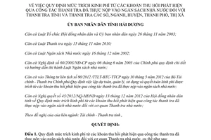 Quyết định 23/2012/QĐ-UBND mức trích kinh phí từ khoản thu hồi phát hiện