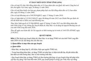 Quyết định 18/2012/QĐ-UBND phê duyệt quy hoạch thăm dò khai thác sử dụng