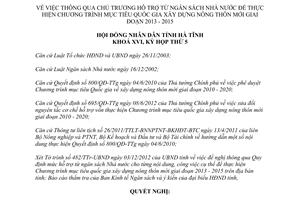 Nghị quyết 45/2012/NQ-HĐND thông qua chủ trương hỗ trợ từ ngân sách nhà nước