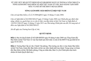 Quyết định 1755/QĐ-BHXH 2012 hủy bỏ Quyết định 652/QĐ-BHXH mẫu mã số thẻ bảo hiểm y tế hộ gia đình