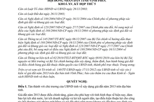 Nghị quyết 70/NQ-HĐND năm 2012 cho ý kiến về giá đất năm 2013 Vĩnh Phúc