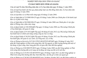 Quyết định 44/2012/QĐ-UBND Quản lý bảo vệ phát triển rừng bảo tồn thiên nhiên