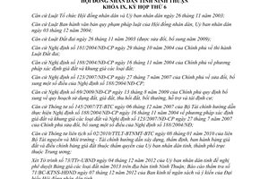 Nghị quyết 14/2012/NQ-HĐND Bảng giá đất năm 2013 Ninh Thuận