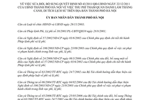 Quyết định 45/2012/QĐ-UBND sửa đổi việc thu phí tham quan danh lam thắng cảnh