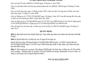 Quyết định 455/2012/QĐ-UBND quy định dạy và học thêm tại Bắc Giang