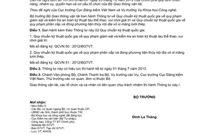 Thông tư 54/2012/TT-BGTVT Quy chuẩn kỹ thuật quốc gia quy phạm giám sát