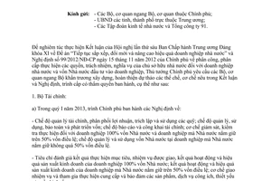 Công văn 2071/TTg-ĐMDN thực hiện Kết luận của Hội nghị lần thứ sáu Ban chấp hành