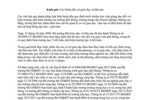 Công văn 8499/BGDĐT-NGCBQLGD 2013 hướng dẫn số tiết giảng dạy theo quy định của hiệu trưởng