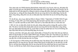 Công văn 1858/UBND-KSTT năm 2012 xử lý phản ánh kiến nghị cấp giấy tỉnh An Giang