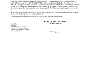 Công văn 10417/VPCP-KTN điều chỉnh tổng mức đầu tư dự án đầu tư xây dựng