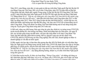 Công văn 2040/TLĐ triển khai nhiệm vụ công tác Tuyên giáo Công đoàn năm 2013