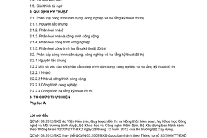 Quy chuẩn kỹ thuật quốc gia QCVN 03:2012/BXD về nguyên tắc phân loại, phân cấp công trình dân dụng, công nghiệp và hạ tầng kỹ thuật đô thị do Bộ Xây dựng ban hành